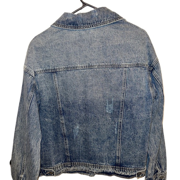 YMI Denim Distressed Jacket Women Juniors - Size L - Picture 2 of 4
